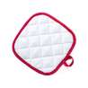 17 cm Square White Polyester Pot Holder - Oven mitt at wholesale prices