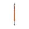 Natural Bamboo Push Pen with Jumbo Cartridge - 2-in-1 Pen at wholesale prices