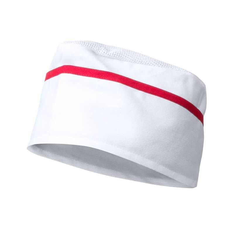 Comfortable White Chef Hat with Colorful Accents - Ski accessory at wholesale prices
