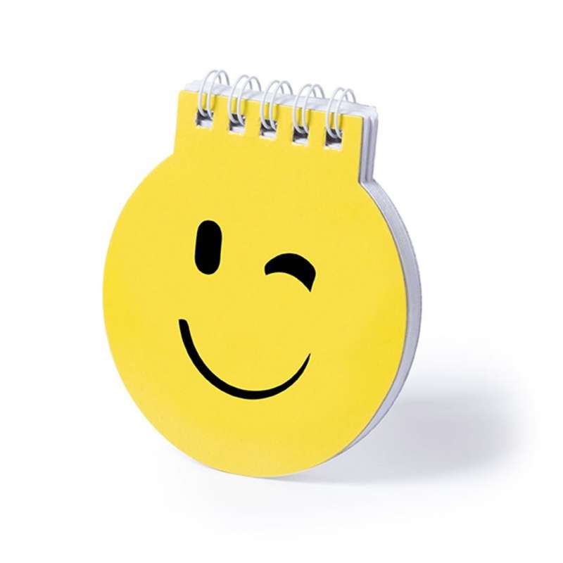 Bright Yellow Emoji Pattern Notebook, 40 Sheets at wholesale prices - Stationery item at wholesale prices
