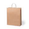 Papiertragetasche 100 g/m² mit verstärkten Griffen - Naturtasche zu Großhandelspreisen