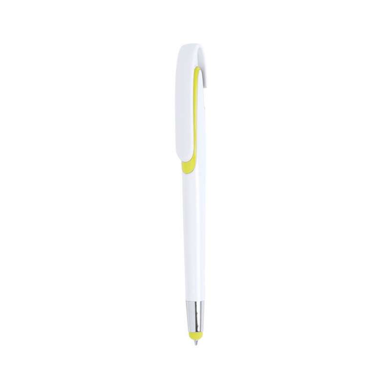 Witte Stylo Push-Pen met Kleuraccenten - High-tech accessoire tegen groothandelsprijzen