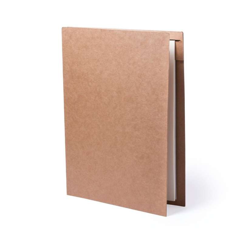Recycled Cardboard Document Holder with Notepad - Recycled product at wholesale prices