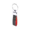 Two-Tone Faux Leather Keychain with Case - Keychains at wholesale prices