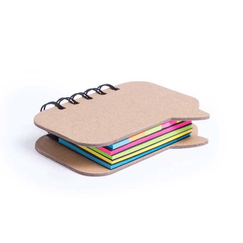 Spiral Sticky Note Pad with Bookmark Tags - Sticky note at wholesale prices