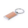 Metal and Wood Keychain - Round or Rectangular - Products at wholesale prices