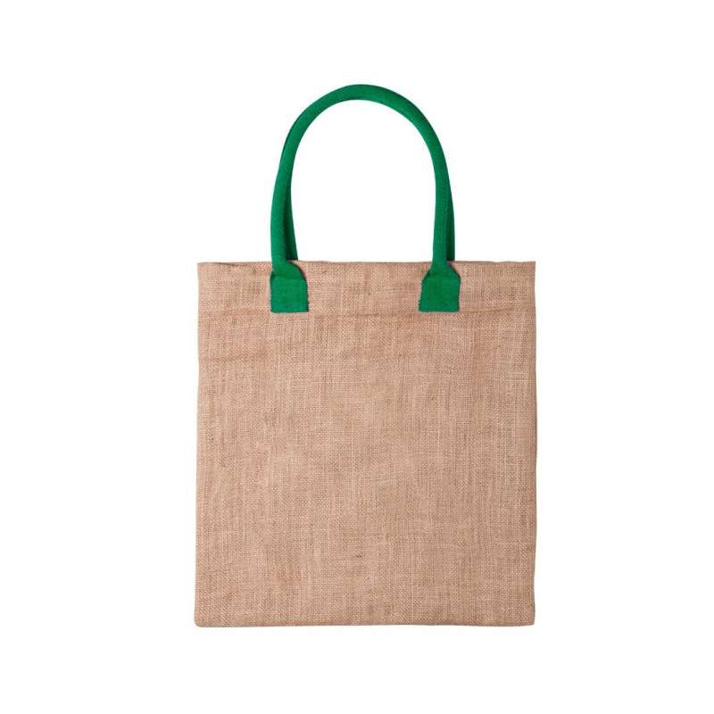 Medium jute indkøbspose med stærke håndtag - Tote bag til engrospris