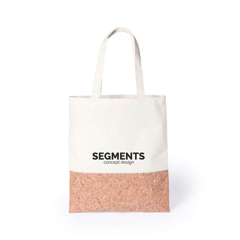 Cotton and Cork Shopping Bag 15.7*13.8 in - Shopping bag at wholesale prices