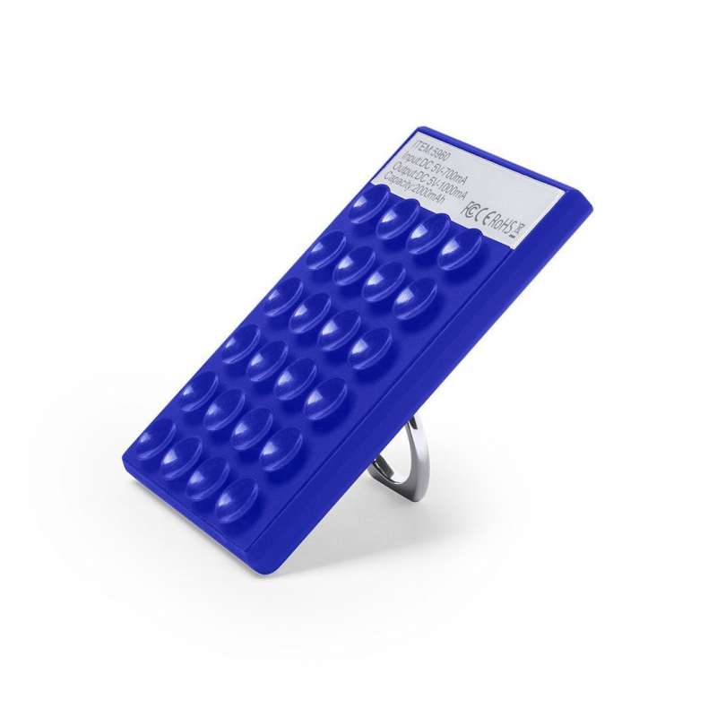 2000mAh Curved Power Bank with Suction Cups - Wireless charger at wholesale prices