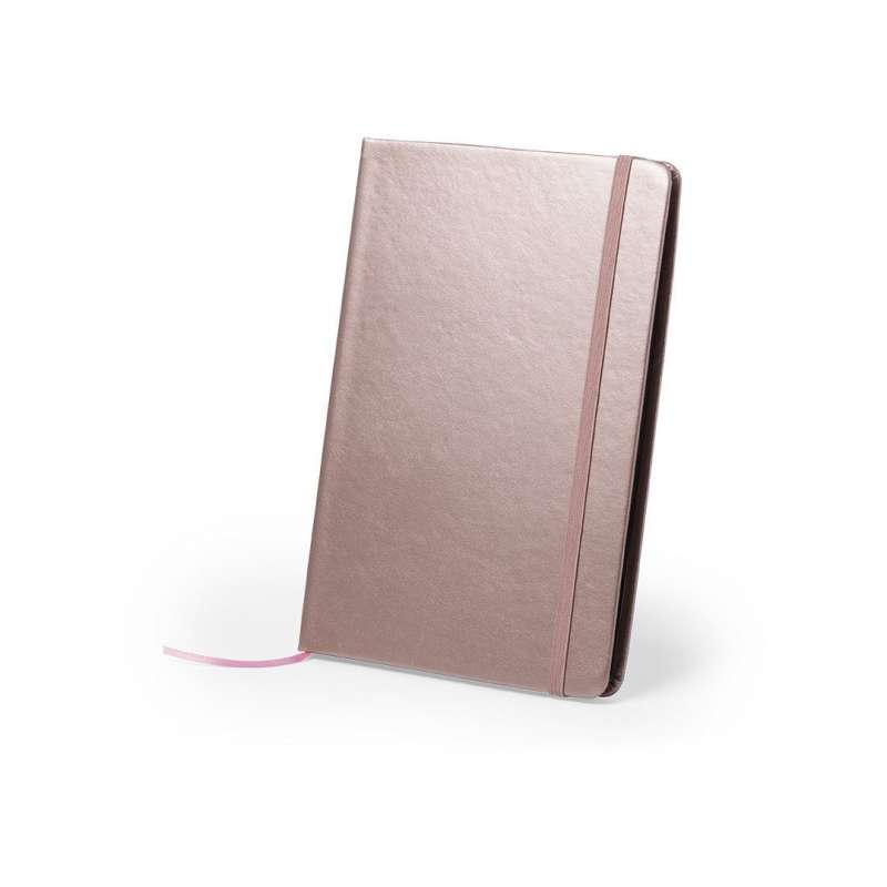 A5 Metallic Faux Leather Notebook - Notepad at wholesale prices