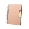 Recycled Spiral Notebook with Sticky Notes 17.7 x 14.6 cm - Sticky note at wholesale prices