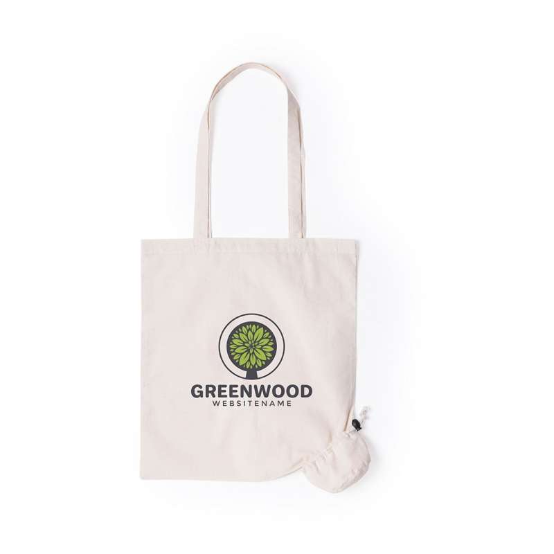 Vouwbare eco-katoenen tas 2,5x70 cm - Winkeltas tegen groothandelsprijzen