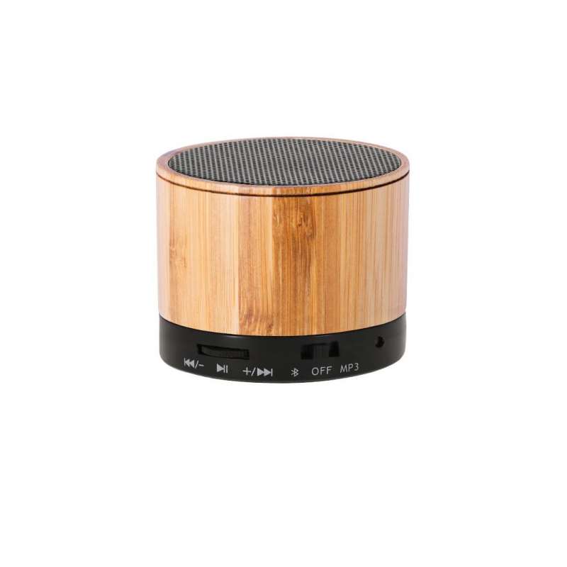 Compact Bamboo Bluetooth Speaker with FM Radio at wholesale prices - Bluetooth at wholesale prices