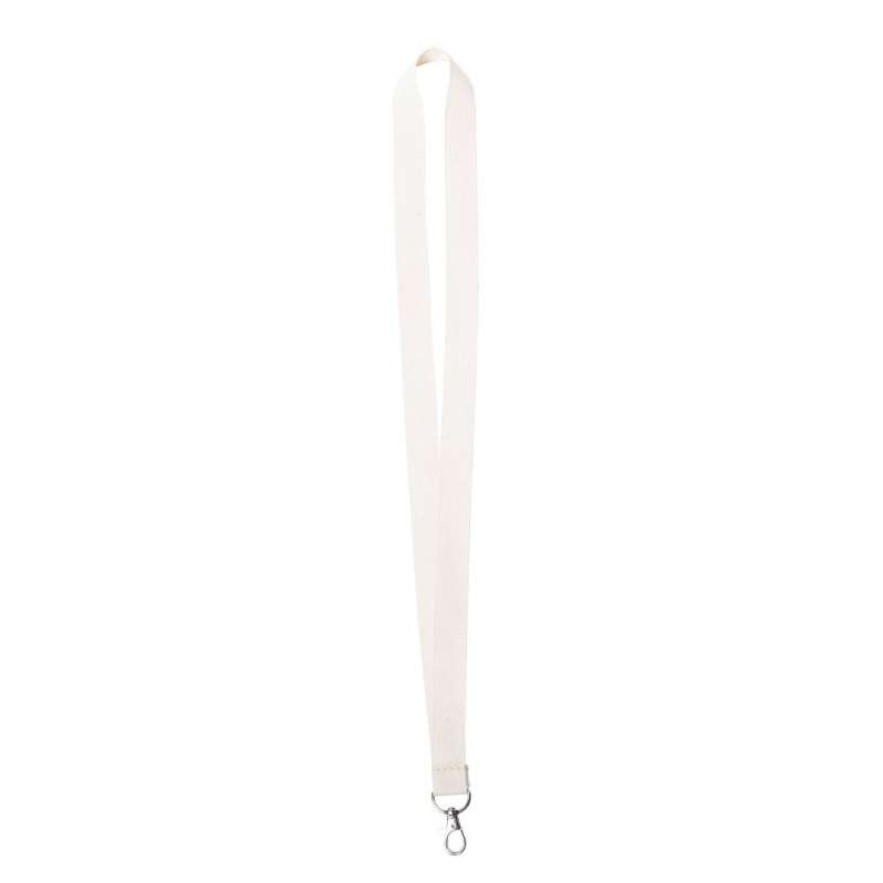 Lanyard i naturlig bomull - Tour de cou (lanyard) in Swedish is "Nackrem". till grossistpris