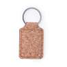 Porte-clés ecológico de corcho rectangular - Llavero de madera a precios de mayorista
