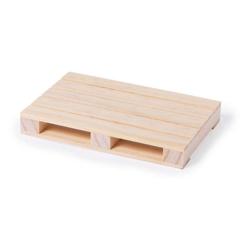 Underlägg i naturligt trä, pallformat - coaster till grossistpris