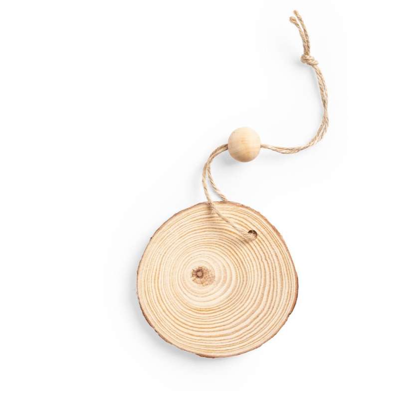 Houten Kerst Ornament met Hanger 10 cm - Kerstdecoratie tegen groothandelsprijzen