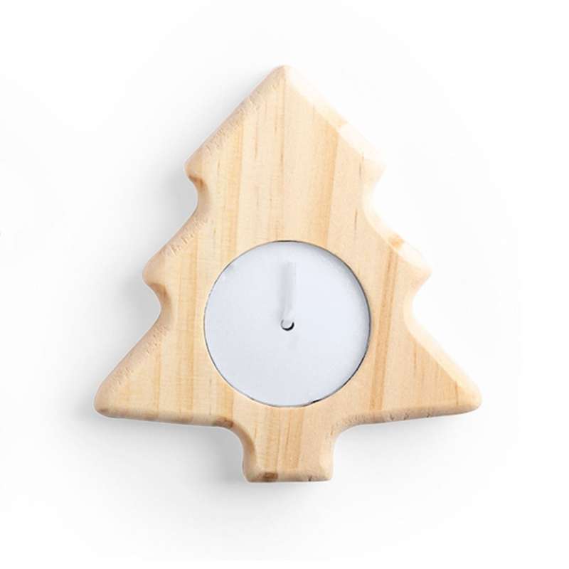 Pine Wood Christmas Candle - Star or Tree at wholesale prices - Candle at wholesale prices