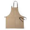 340g/m2 Cotton Apron with Leather Straps - Apron at wholesale prices