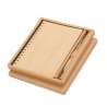 Caderno A5 com caneta em bambu - Cofre de oferta a preço grossista Caderno A5 com caneta em bambu - Cofre de oferta a preço grossista