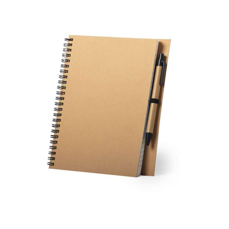 Recycled A5 Notebook with Ballpoint Pen - Notepad at wholesale prices