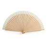 Houten en katoenen handfan 21 cm - Ventilator tegen groothandelsprijzen