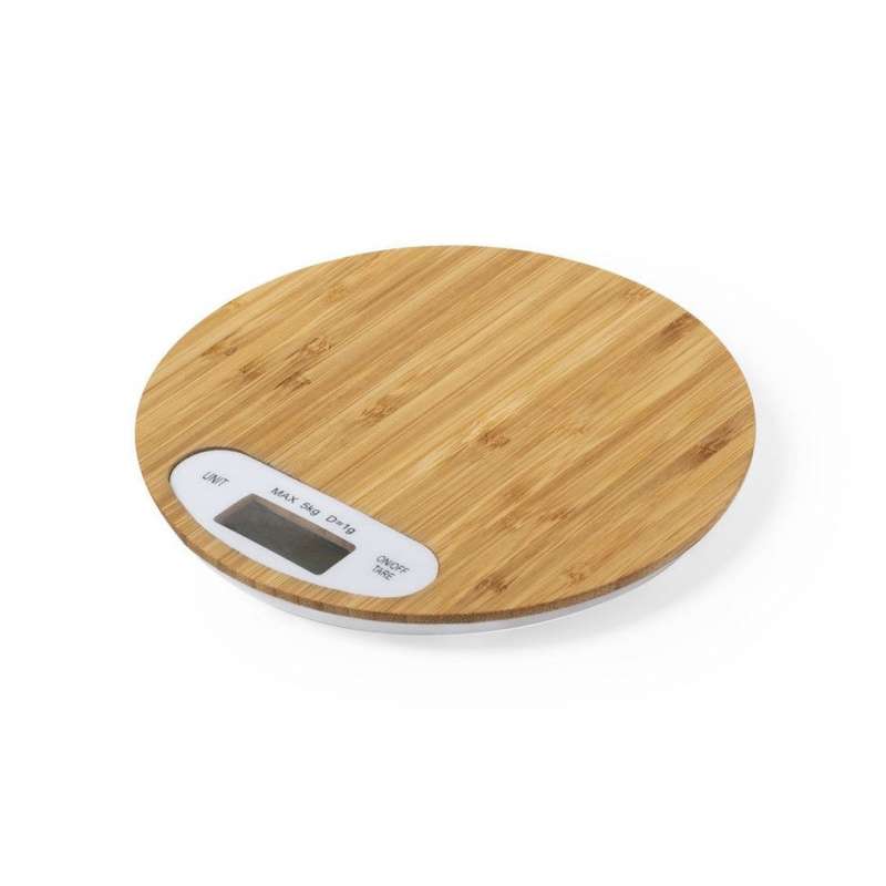5kg Bamboo Kitchen Scale with Auto Shut-Off at wholesale prices - Wooden product at wholesale prices