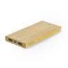 6000mAh Bamboo Power Bank with Wireless Charging - Power bank / external battery at wholesale prices