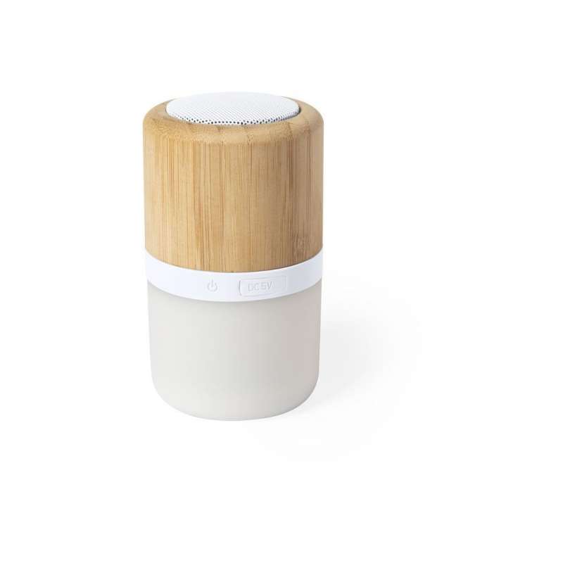 Bluetooth 5.0 Speaker van Natuurlijk Bamboe - USB-lamp tegen groothandelsprijzen