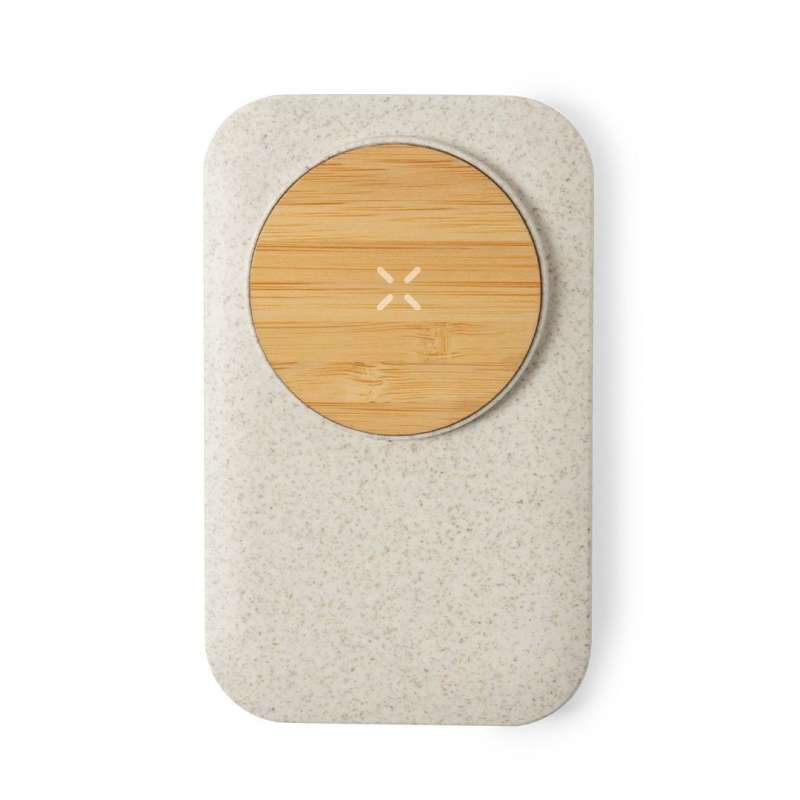 Eco-Friendly Bamboo and Wheat Straw Wireless Charger - Phone Accessories at wholesale prices