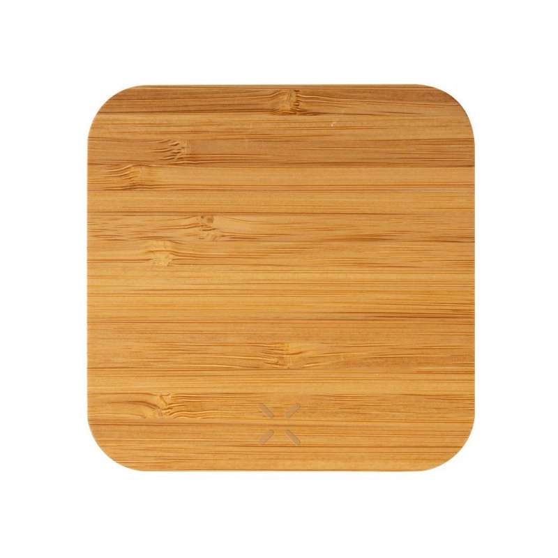 Eco-Friendly Bamboo Wireless Charger with Dual USB at wholesale prices - Wooden product at wholesale prices