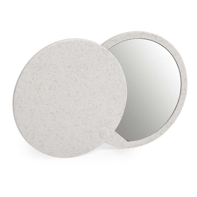 Espelho de bolso ecológico em palha de trigo - Acessório justo e durável a preço grossista