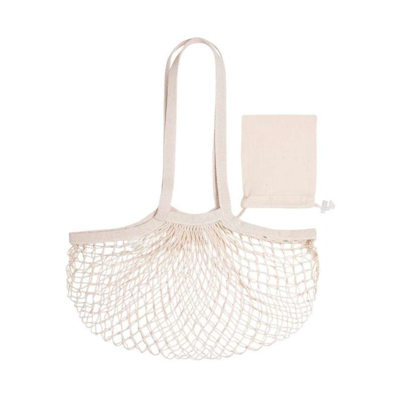 Large Eco-Friendly Cotton Mesh Tote Bag - Shopping bag at wholesale prices