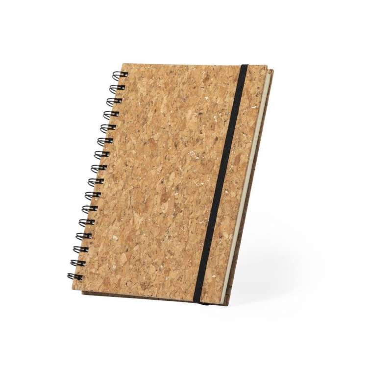 Cahier à spirales A5 avec couverture liège à prix de gros - Bloc-notes à prix grossiste