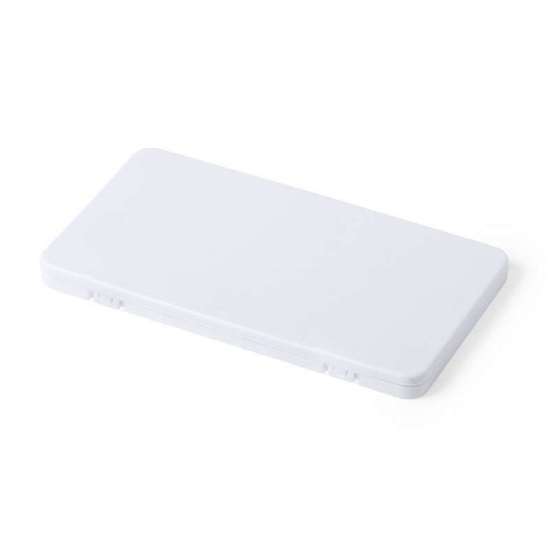 White Matte Double-Zipper Pencil Case - Case at wholesale prices
