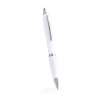 Antibacterial White Ballpoint Pen with Silver Trim - Ballpoint pen at wholesale prices