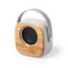 Altavoz Bluetooth compacto de bambú y paja - Accesorios de teléfono a precios de mayorista
