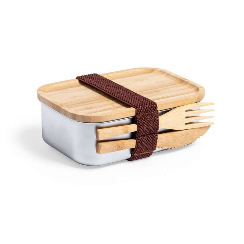 Lunch Box Eco-Friendly 600 ml Inox Bambou - Lunch box a prezzi all'ingrosso
