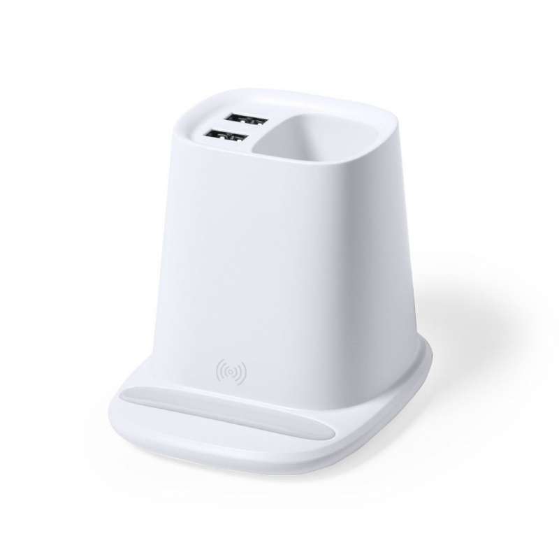4-in-1 Multifunctional White Pen Holder at wholesale prices - Phone support at wholesale prices