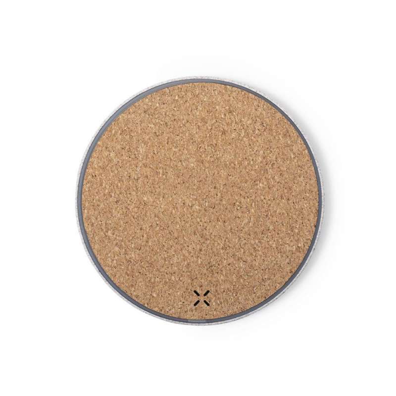 10W Wireless Charger with Cork and Wheat at wholesale prices - Stationery item at wholesale prices