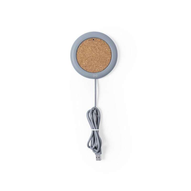 5 Watts Wireless Charger in Natural Cork-Cement - Wireless charger at wholesale prices