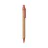 Natural Cork Push-Button Pen with Wheat Accents - Recyclable accessory at wholesale prices