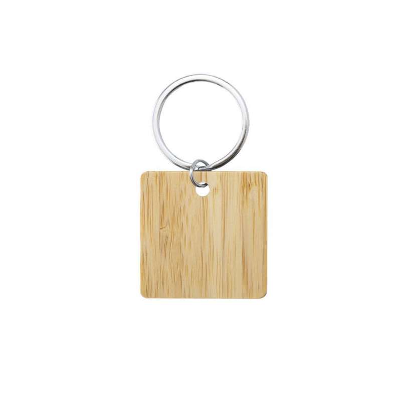 Natural Bamboo Keychain - Various Shapes at wholesale prices - Wooden keychains at wholesale prices