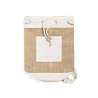 Petate bicolor de yute con bolsillo - Saco marino a precios de mayorista Petate bicolor de yute con bolsillo - Saco marino a precios de mayorista