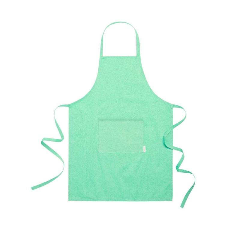 Recycled Cotton Apron with Front Pocket - Recyclable accessory at wholesale prices