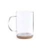 Tassa de Vidro Borosilicato 450 ml com Base de Cortiça - Chávena a preço grossista