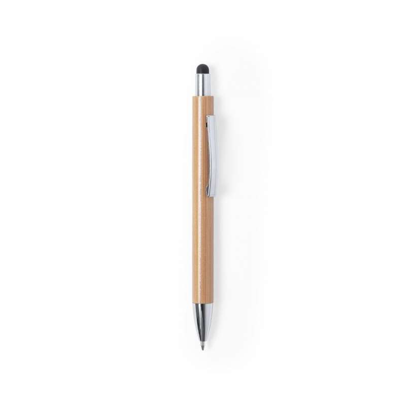 Natural Bamboo Ballpoint Pen with Blue Ink at wholesale prices - Stationery item at wholesale prices