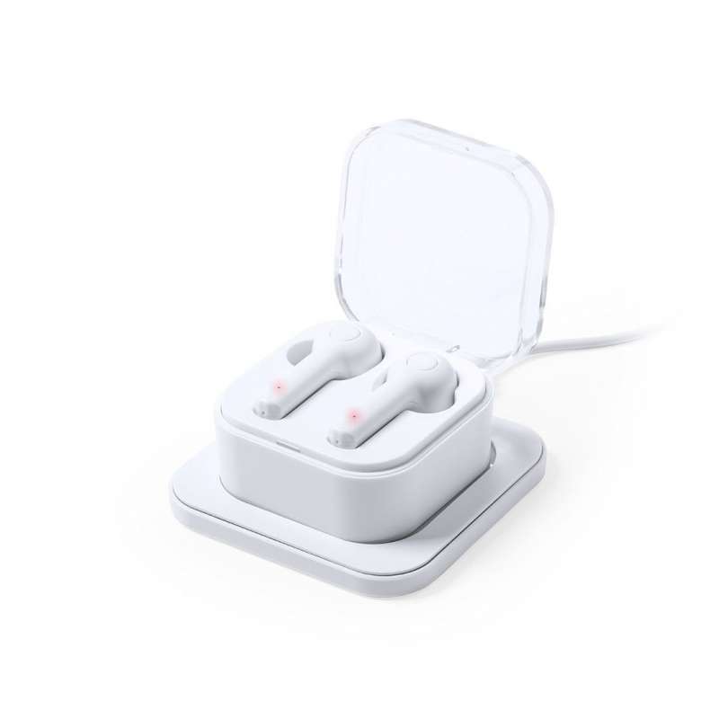 White Bluetooth 5.0 In-Ear Headphones with Charger at wholesale prices - Bluetooth at wholesale prices