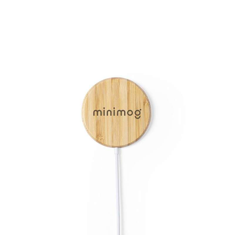 Carregador Magnético Sem Fio 10W Bamboo a preço grossista - Carregador a preço grossista