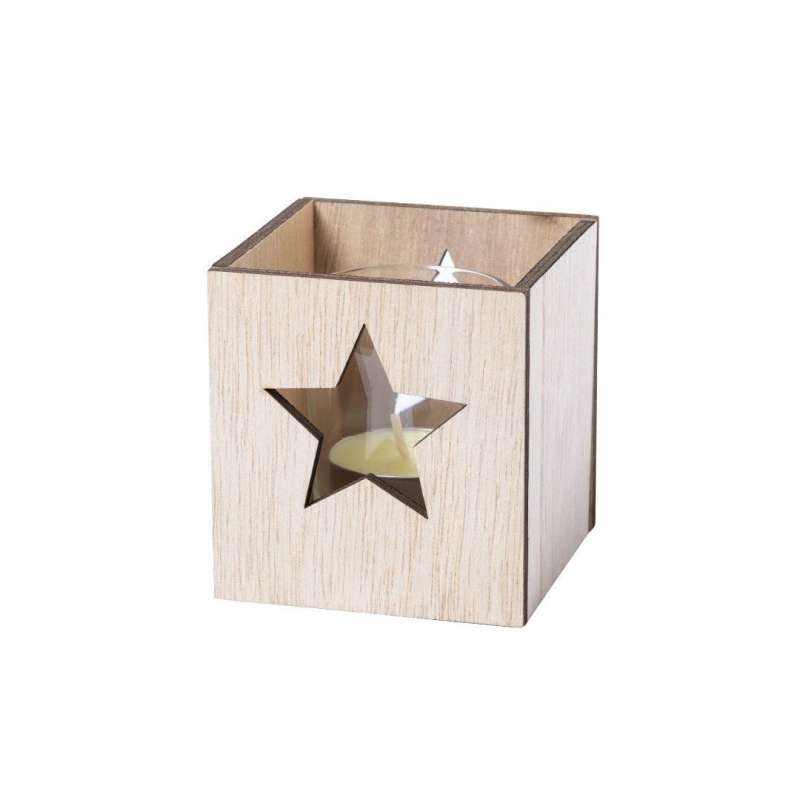 Vanilla Scented Christmas Candle in Glass - Christmas accessory at wholesale prices